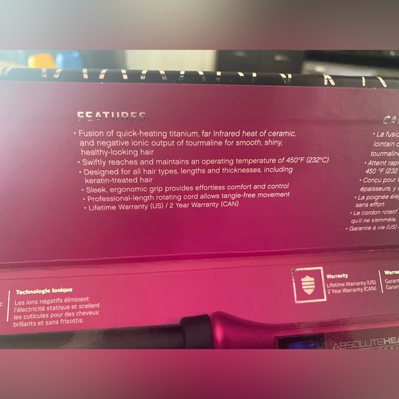 ABSOLUTE HEAT Curling Iron PRO ION SERIES - Picture 2 of 3